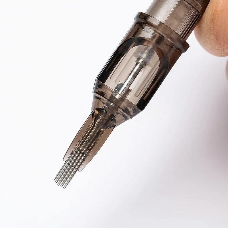 EZ 필터 카트리지 커브드 매그넘 (RM) 안전 멤브레인 바늘, 로터리 펜 기계 그립용 #12 (0.35mm) #10 (0.30), 10 개