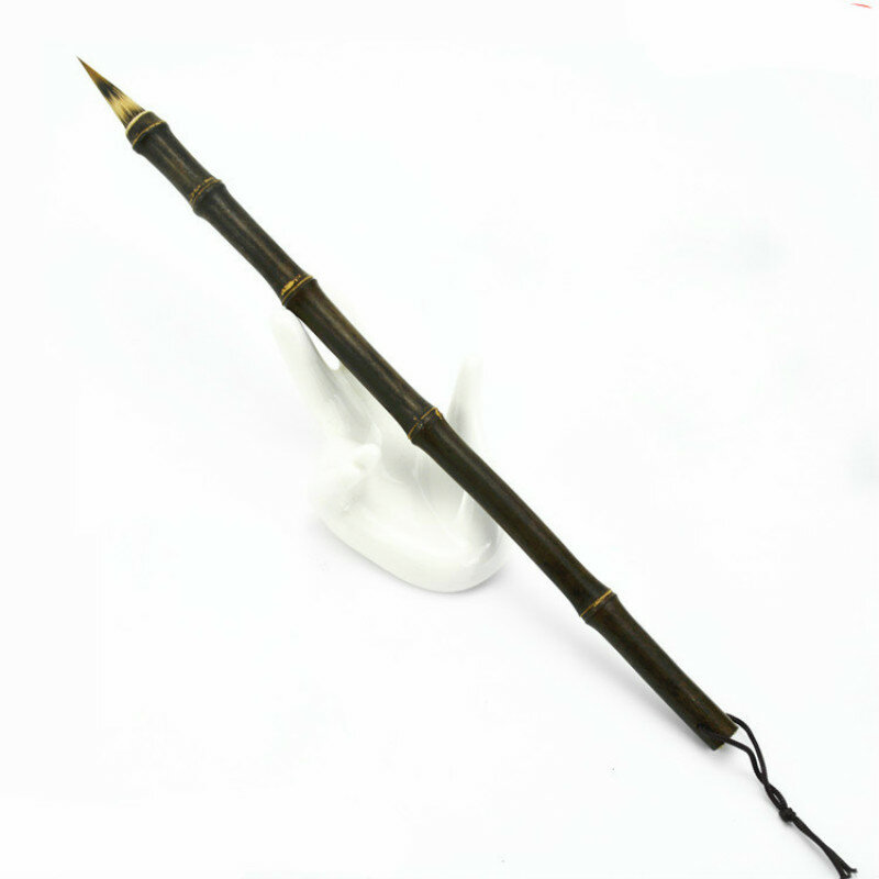 Escova de caligrafia chinesa artesanal, escova pequena para escrever tema regular, pintura etiqueta e escrita
