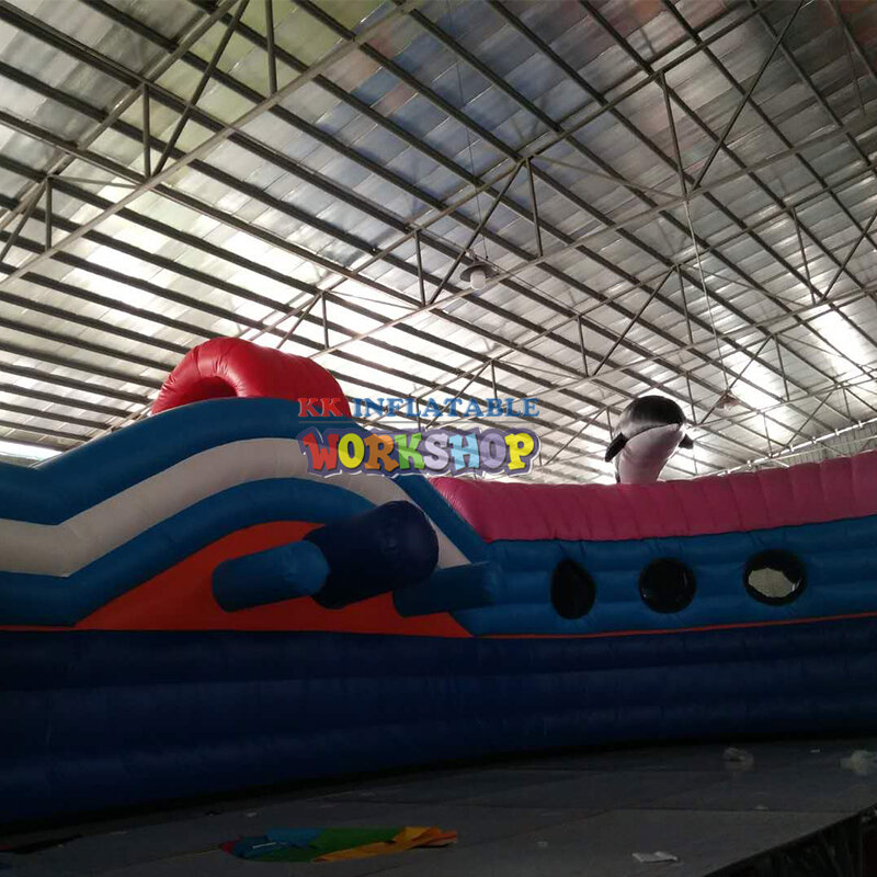 Toboágua do parque aquático do tema rocket, escorregador de água inflável gigante
