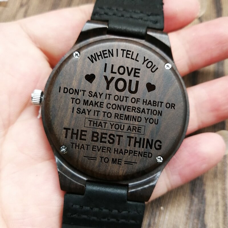 Деревянные часы с надписью «TO MY LOVE», «YOU ARE THE BEST THING», что случилось со мной