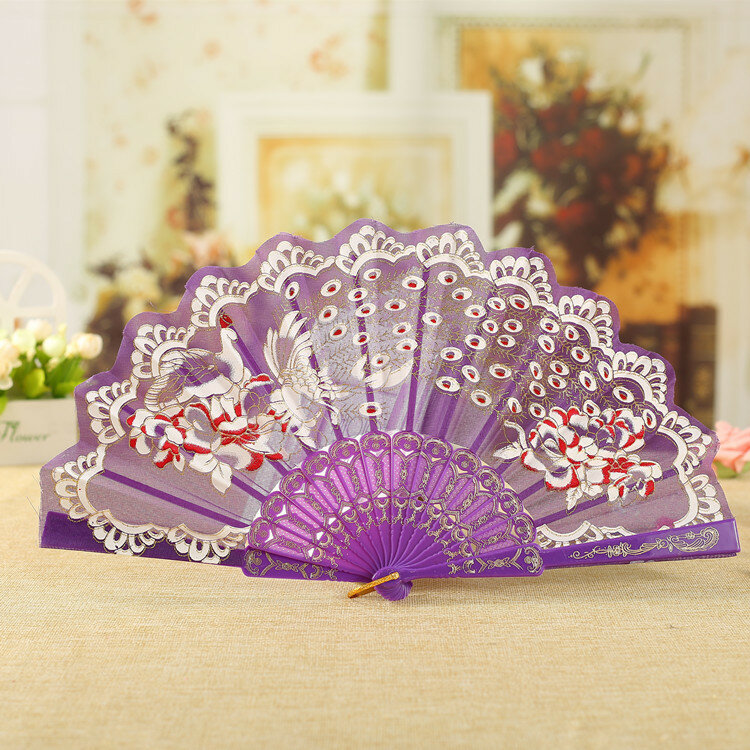 Lace Female Folding Fan And Fan Sub-elegant And Elegant Chinese Style 2021