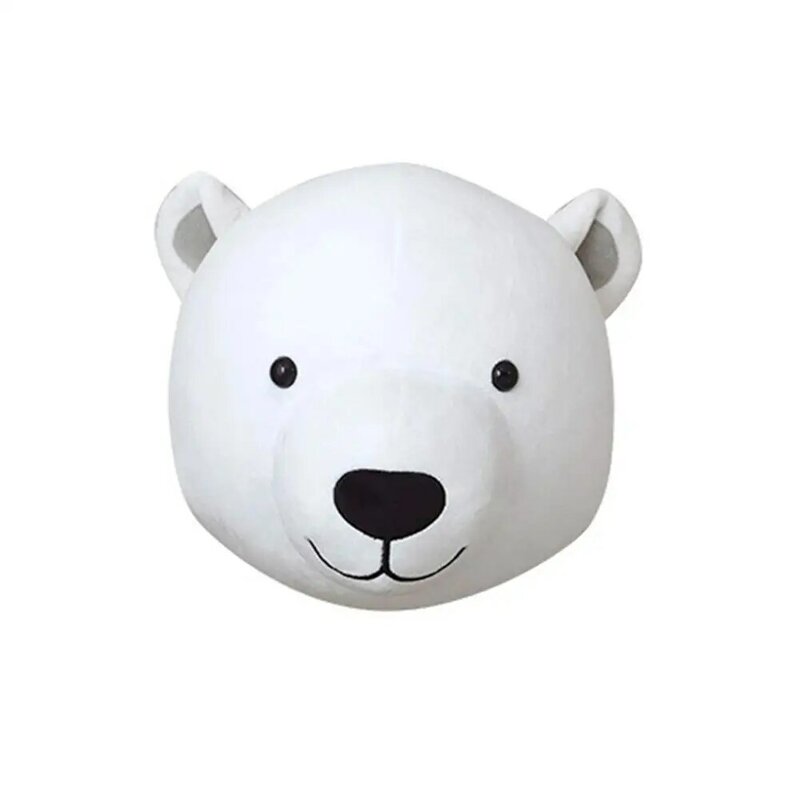 Ins Style Custom Children's Baby Room Simulated Animal Shape Doll Decoration Wall Hanging Stereo Style Decoration