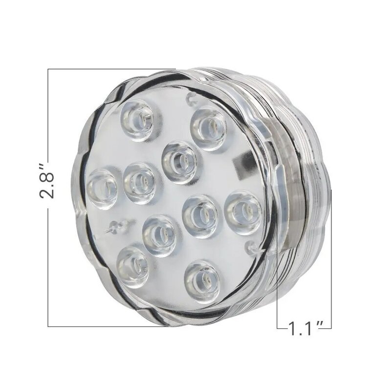 Linterna inteligente con Control remoto, luz LED sumergible, funciona con pilas 3AAA, 1 unids/lote