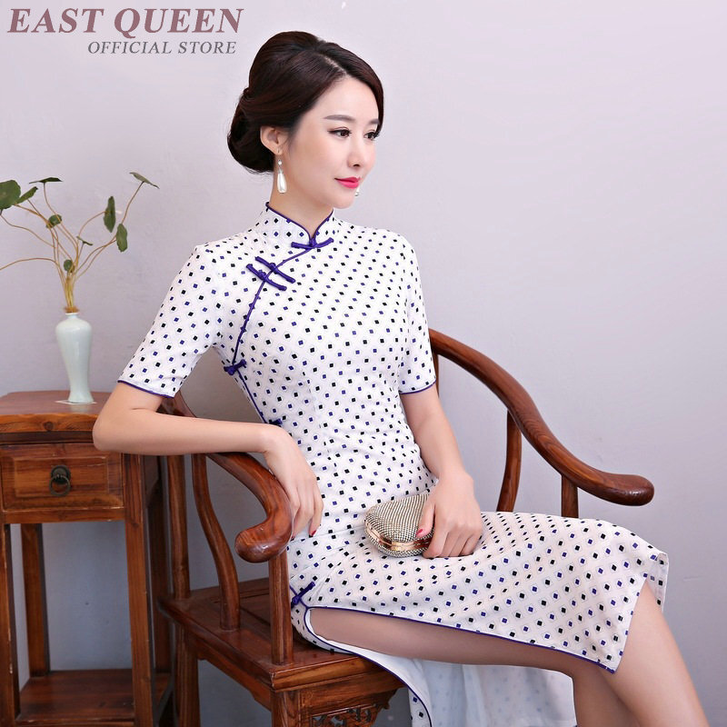 Pakaian Tradisional Cina untuk Wanita Oriental Pernikahan Gaun Qipao Gaun Kasual DD1243