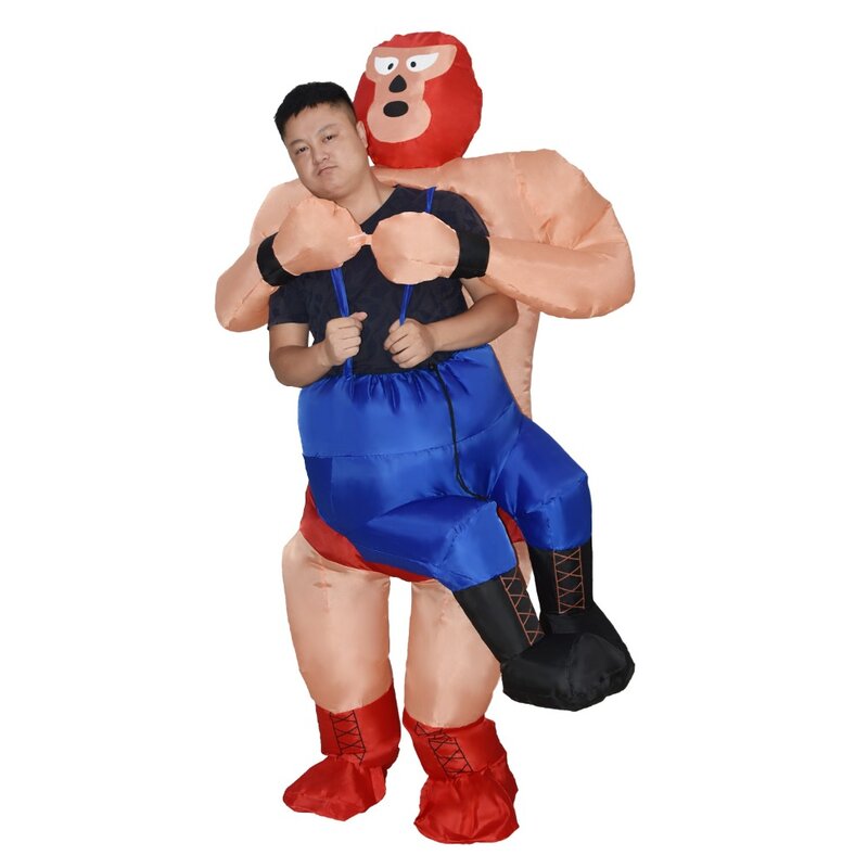 Inflatable Wrestler Costume Halloween Costumes for Adults Carnival Party Cosplay Costume Inflatable Wrestling Costume for Men