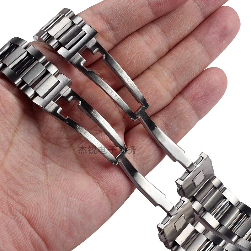 Высококачественные прочные ремешки для часов из нержавеющей стали, ремешок для часов Heuer CARRERA AQUARACER 22 мм, мужские металлические браслеты для ...