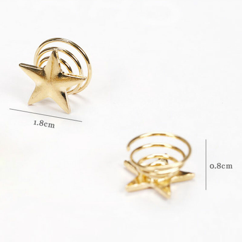 1Pc Minimalist Star-shaped Spiral Hair Clips Girls Lady Decorative Hair Pins Women Alloy Styling Tools Hairpins Hair Accessories