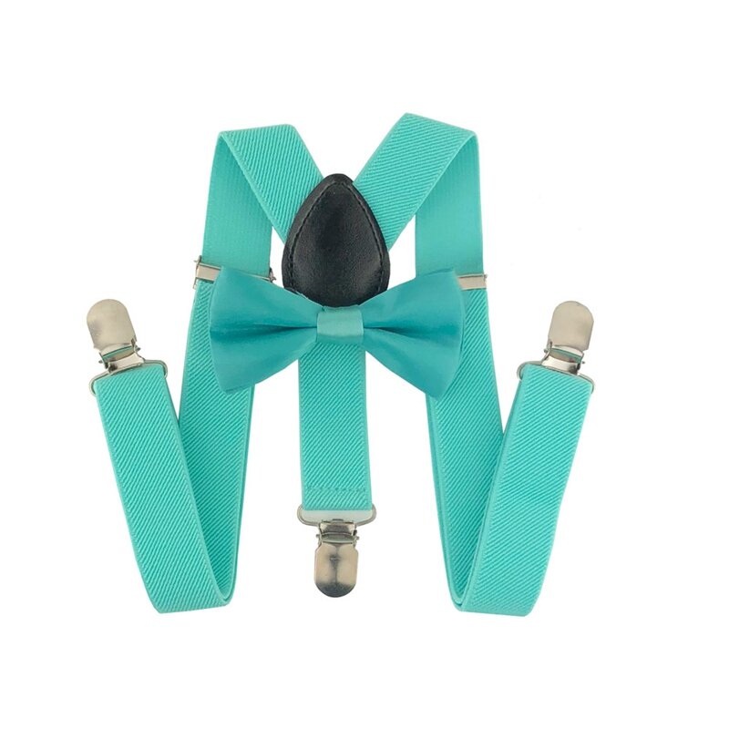 Подтяжки Yienws с галстуком-бабочкой для девочек, набор из 3 эластичных зажимов, для свадьбы, подтяжки галстук бабочка
