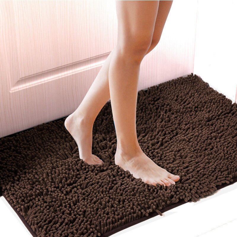 40x60cm Ванная комната коврик мягкий и поглощения для пола в комнате, Rugs and Carpets шелковистый машинная стирка синель