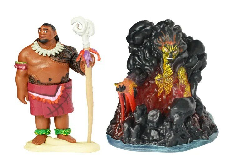 10 sztuk/zestaw Cartoon Moana księżniczka legenda Vaiana Maui szef Tui Tala Heihei Pua figurka zabawki dekoracyjne dla dzieci urodziny prezent