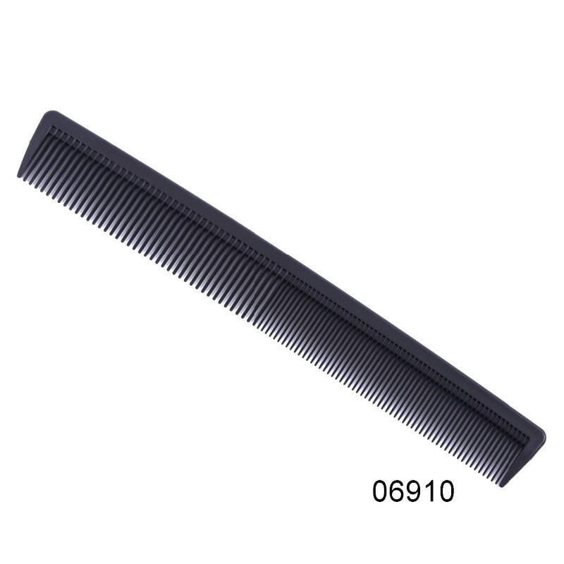 Peine de dientes anchos para peluquería, accesorio de plástico de alta calidad, color negro, resistente al calor, 1 unidad