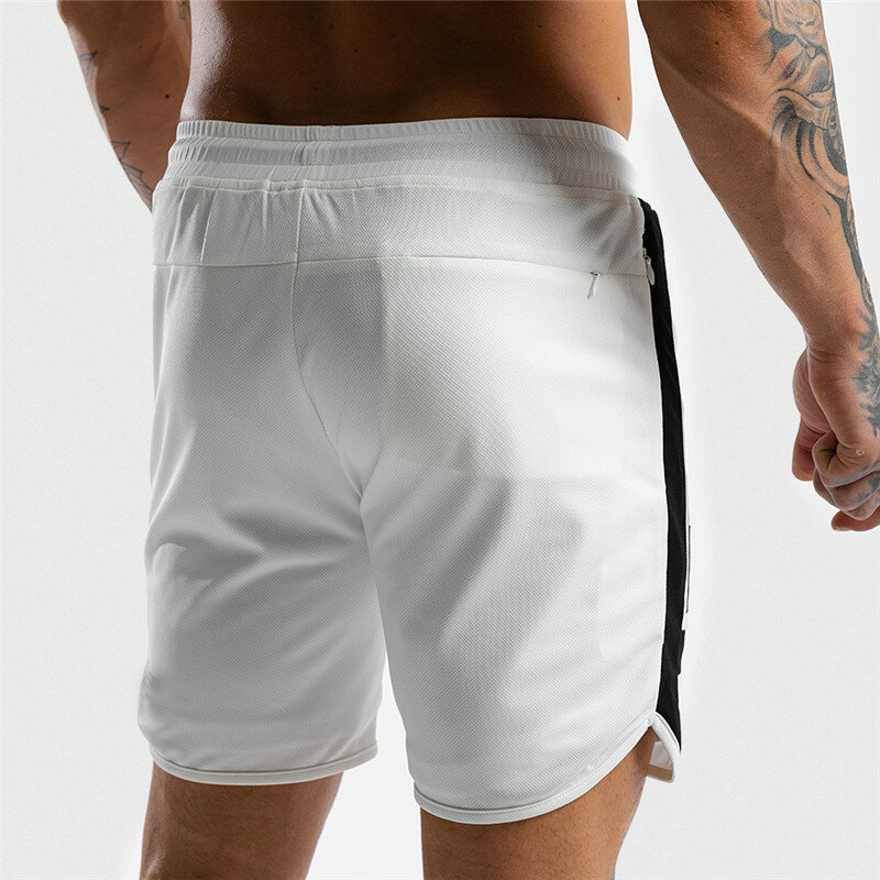 Спортивные шорты мужские для фитнеса, дышащая сетчатая быстросохнущая спортивная одежда, джоггеры, пляжные брендовые короткие штаны, летние