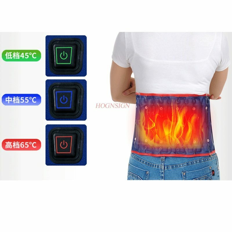 Electric Heating Lumbar Intervertebral Disc Belt Strain Straining Waist Pain Inflatable Traction Device Back Massage Therapy