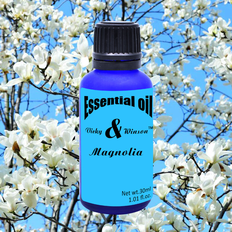 Vicky & winson – huiles essentielles de fleurs de Magnolia, 100% naturelles pures, pour aromathérapie, désodorisation, 30ml