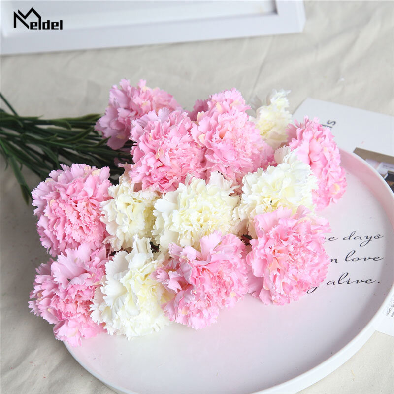 Yo Cho Pernikahan Bouquet Buatan Carnation Bunga Bridesmaid Memegang Buket Pernikahan Aksesoris Diy Rumah Dekorasi Pesta