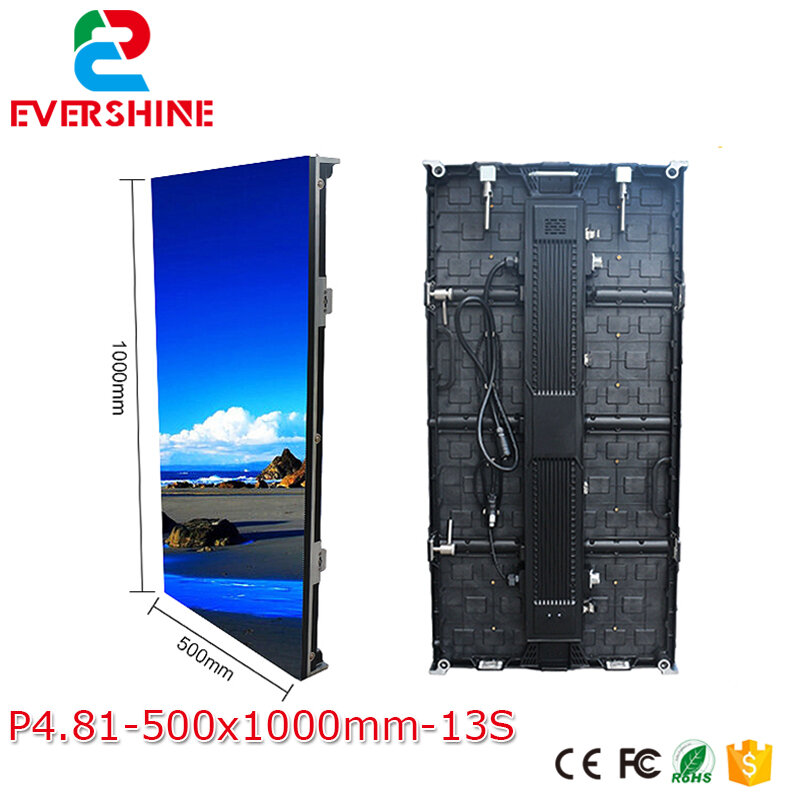 P4.81 led outdoor reclame scherm stage achtergrond video wall verhuur board 500x1000mm hd display
