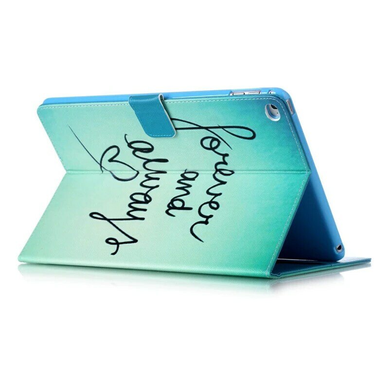Tableta A1538 A1550 Funda para iPad mini 4 7,9 pulgadas de lujo de dibujos animados de cuero de impresión cartera magnética Flip Funda Coque shell Stand