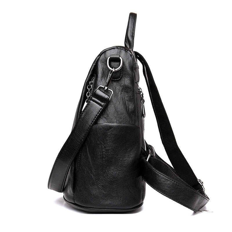 Nowa moda na co dzień pu kobiet anti-theft plecak 2019 wysokiej jakości w stylu vintage plecaki damskie większy pojemność kobiet na ramię torba torba