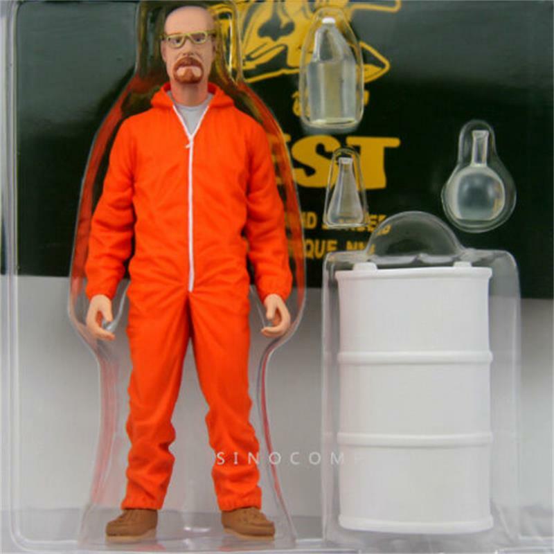 Bixe 1 conjunto caixa presente quebrando bad heisenberg figura de ação boneca dos desenhos animados pvc walter modelo collectible figura brinquedo