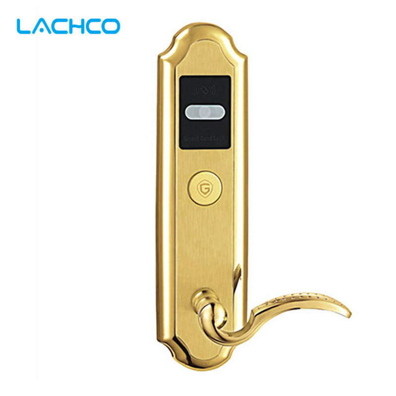 LACHCO โรงแรมล็อคดิจิตอลโปรโมชั่นอัจฉริยะอิเล็กทรอนิกส์ RFID ประตูล็อคกุญแจสำหรับโรงแรม Home Apartment สำนักงาน L16016SG