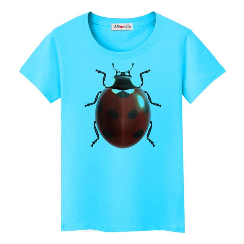 BGtomato 3D marienkäfer t-shirt sommer schöne 3D tops Heißer verkauf kreative t-shirt frauen Billig verkauf marke neue shirts