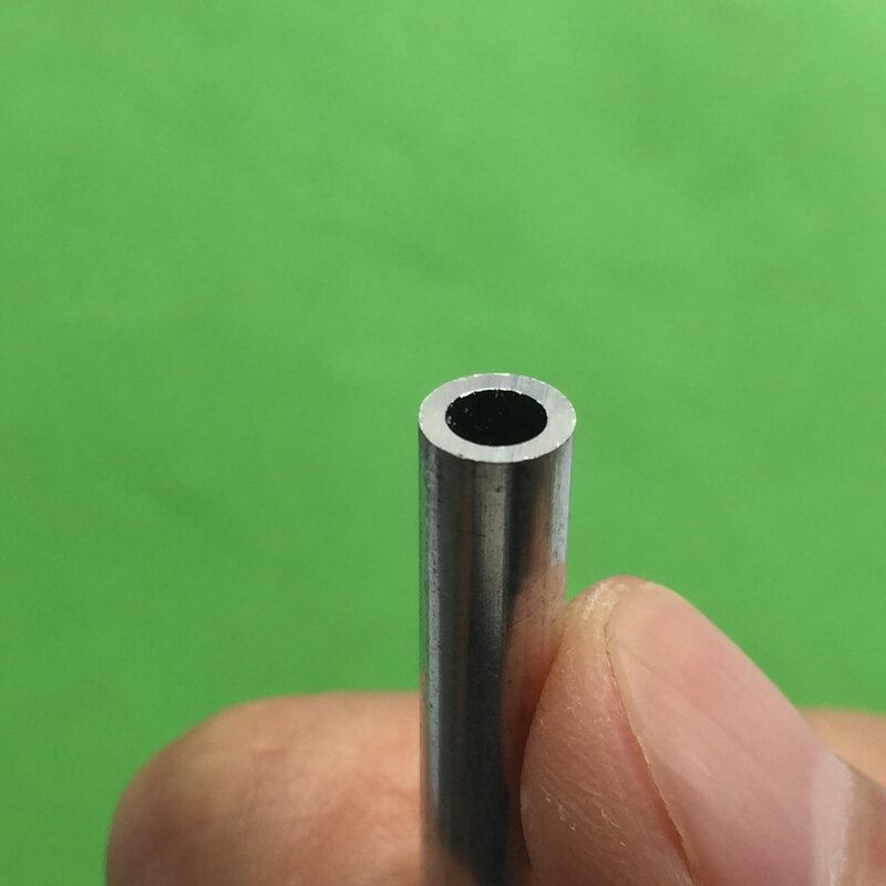 Tubo Circular oco para DIY Model Making, tubo de alumínio, diâmetro 6mm, diâmetro interno 4mm, 20cm, K796