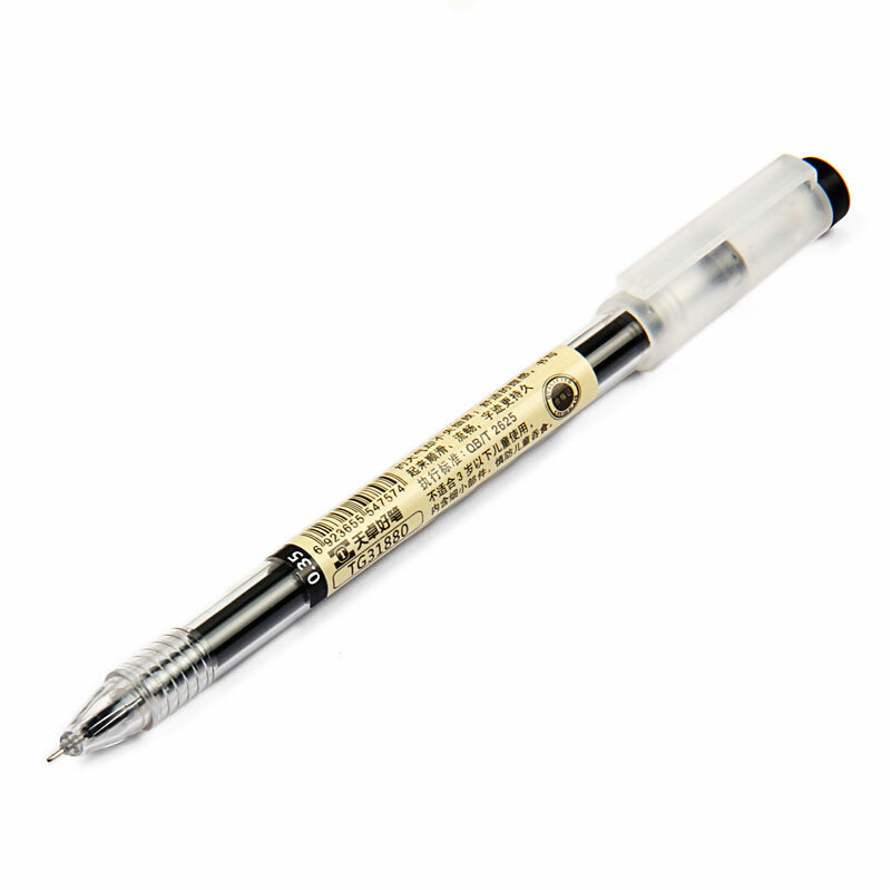 Bolígrafo japonés de 0,35mm, tinta negra y azul, bolígrafo de firma para examen de estudiante y oficina escolar, suministros de papelería