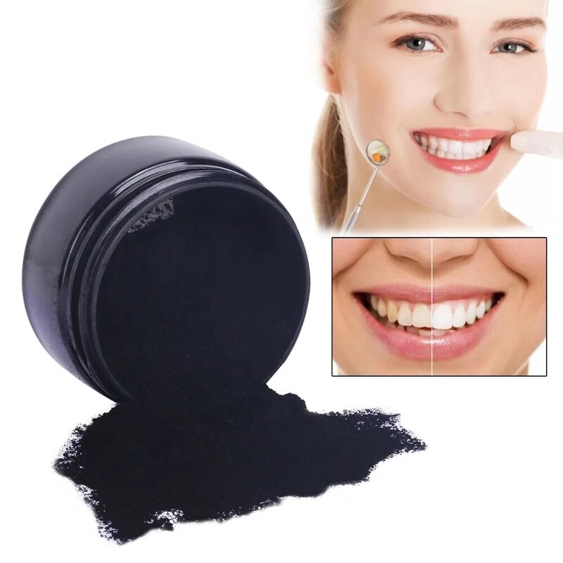 AZDENT 30g Activated Charcoal Powder Teeth Whitening Powder Set 1 Pcs Bamboo Charcoal Toothbrush Tooth Powder Toothpaste Adults