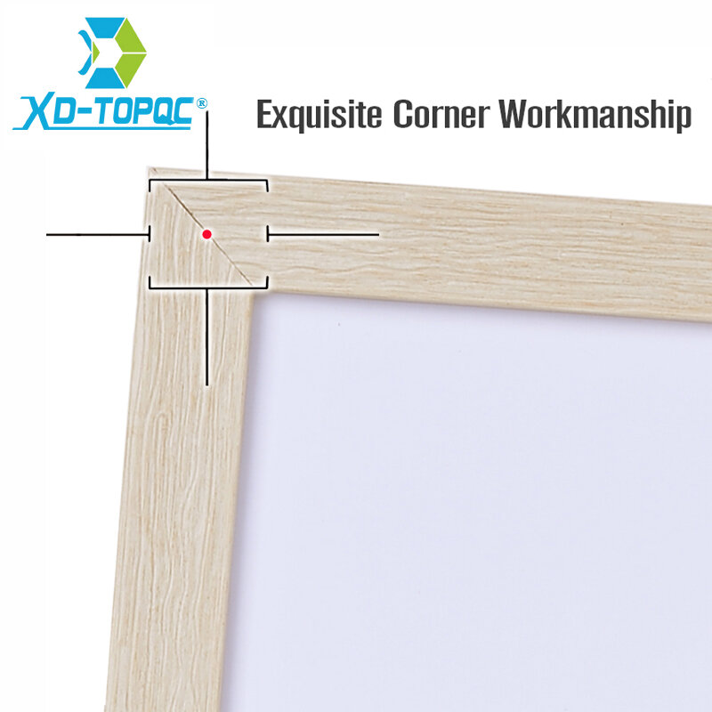 XINDI 20*30cm 10 Kleuren Whiteboard Dry Erase White Board MDF Houten Frame Memo Boards Magnetische Uitwisbare Met gratis Accessoires WB21