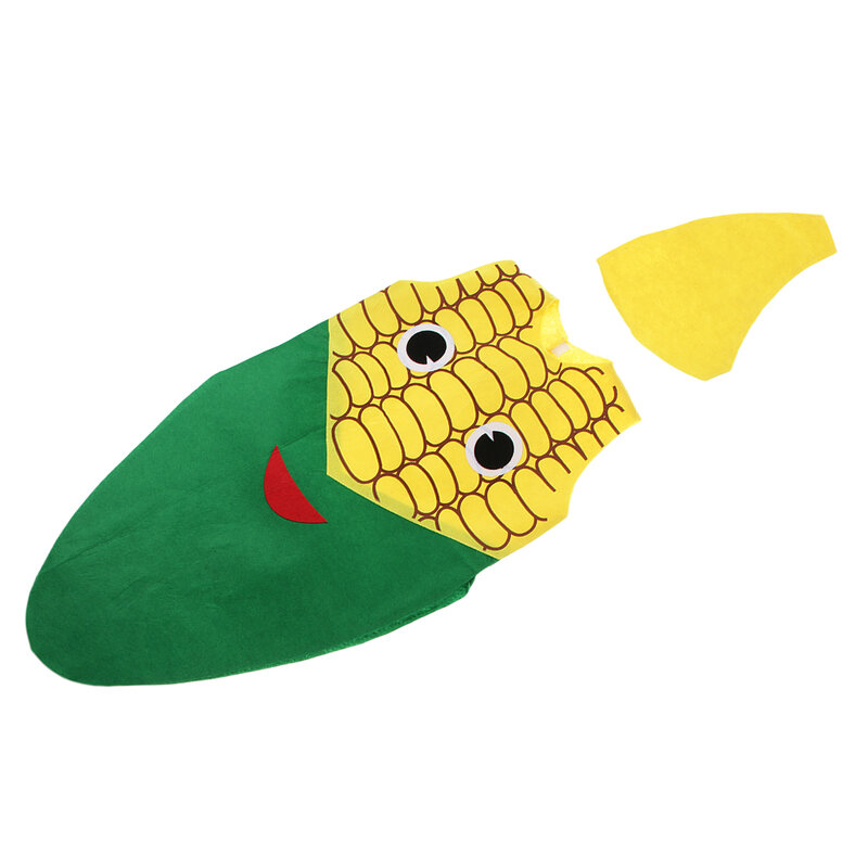 Детский наряд из нетканого материала с овощами, маскарадный наряд для вечеринки, костюм кукурузы