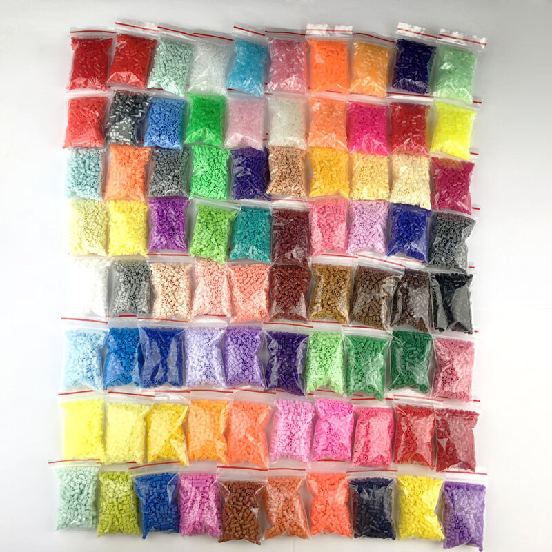Mini 2.6 Hama Beads 20-80 colori PUPUKOU Beads Education perler Toy Fuse Bead Puzzle 3D per bambini