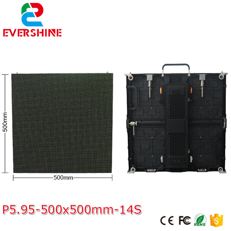 Outdoor Led Display P5.95 Uodate to P4.81 Die Casting Aluminum Cabinet Moving message Rental Led Video Wall