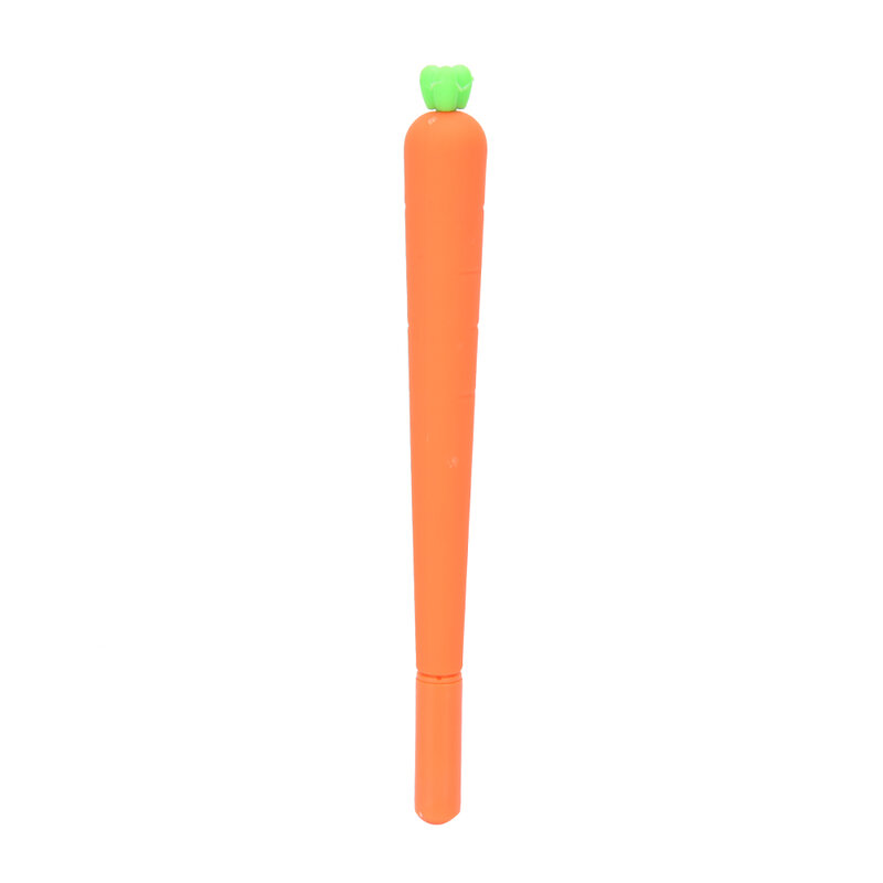 Lindo Kawaii forma de zanahoria Gel pluma papelería escritura bolígrafos Oficina escuela papelería suministros