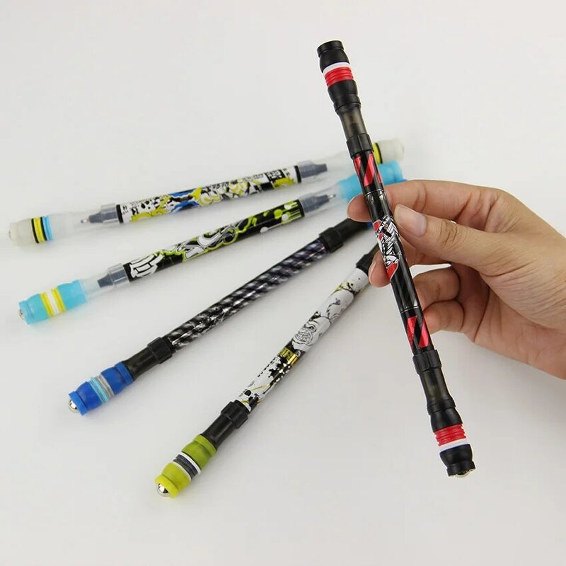 1PC Penspinning Non Slip Coated Spinning Pen Champion Rolling Pen Ball Point Improve Chile'S Learning Office Supplies