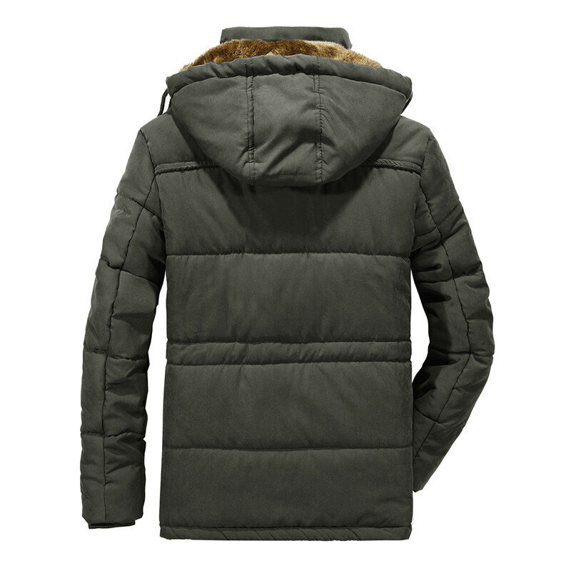 Мужская парка, пальто, Новая зимняя мужская Тонкая утолщенная меховая верхняя одежда, теплая военная куртка с капюшоном, мужская повседневная одежда размера плюс 6XL 7XL 8XL