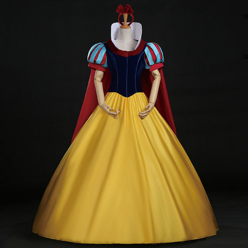 Costume de Princesse Blanche-Neige sur Mesure pour Adulte, Tenue de Cosplay, Bande de Sauna, Everak, pour Halloween