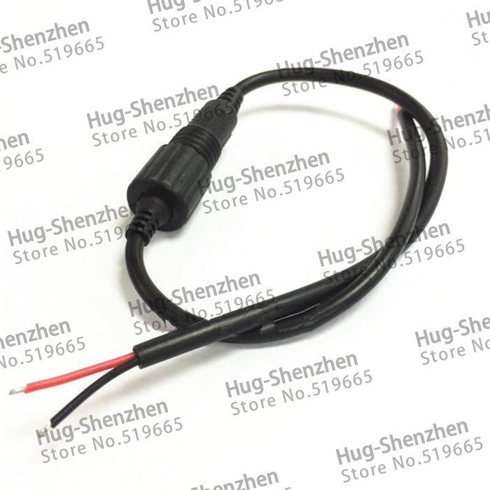 DC5.5 * 2.1 waterdichte mannelijke en vrouwelijke connector met kabel voor DC power kabel 10 paar