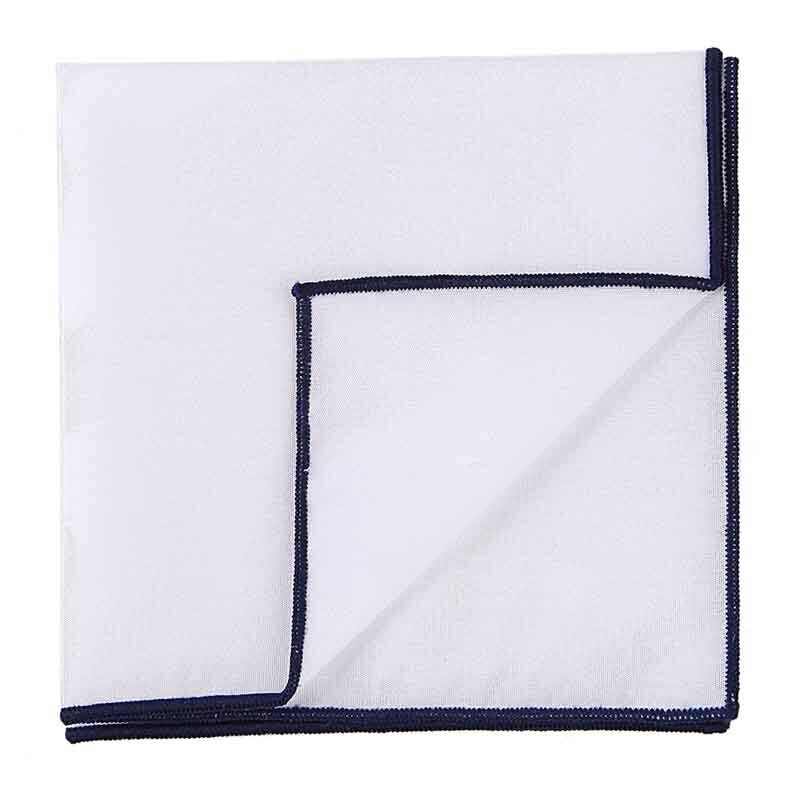Sastre Smith-Pañuelo cuadrado de algodón para hombre y mujer, pañuelo a cuadros, 100% algodón, color blanco