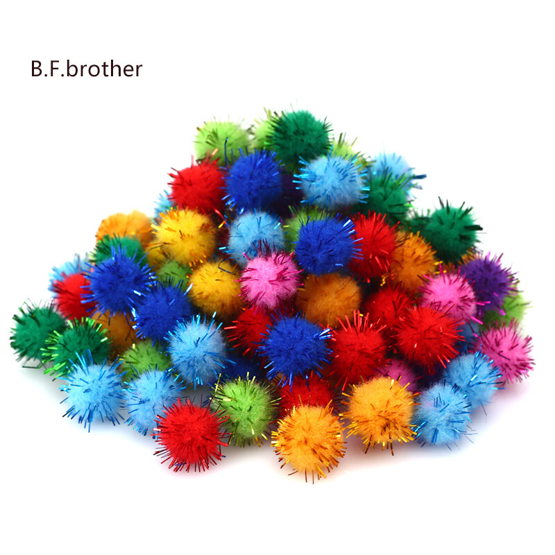 B. F. brother pompón de decoración para artesanías materiales suministros para manualidades DIY niños juguete boda DIY manualidades costura pompones bolas 15mm