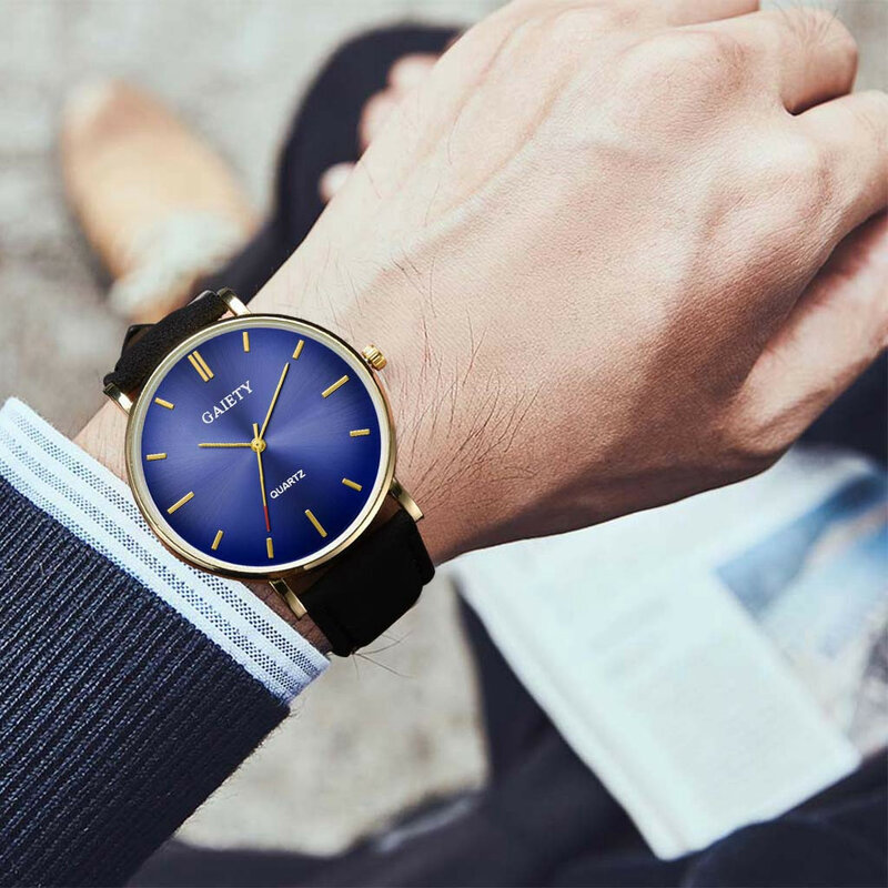 Męskie zegarki moda proste na co dzień zegarek męski biznes skórzany z paskiem zegarek męski zegarek na rękę reloj hombre
