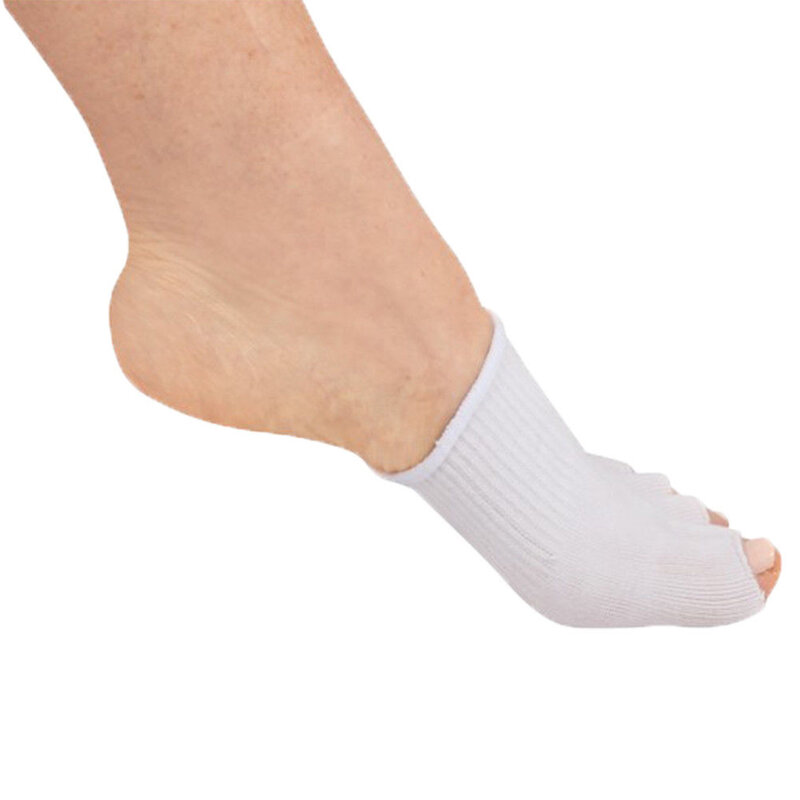 1 paar Kappe Socken Protector Öffnen Feuchtigkeitsspendende Gel Weichen Zehe Socken Pflege Comfy Recovery Fuß Spa Kompression Füße Kissen Separator