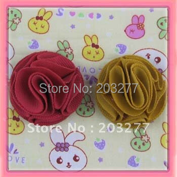 Free shipping!24pcs/lot 6CM   New  Soft fabric flowers   9 colors for your choice
