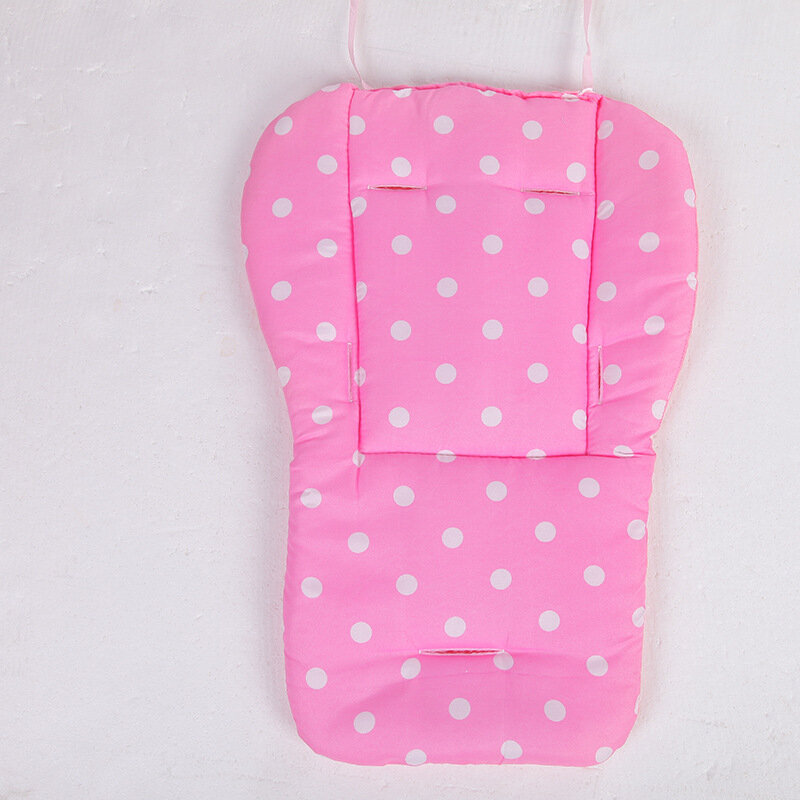Tapis de poussette en coton pour bébé, Design à pois, coussin de siège pour poussette, accessoires