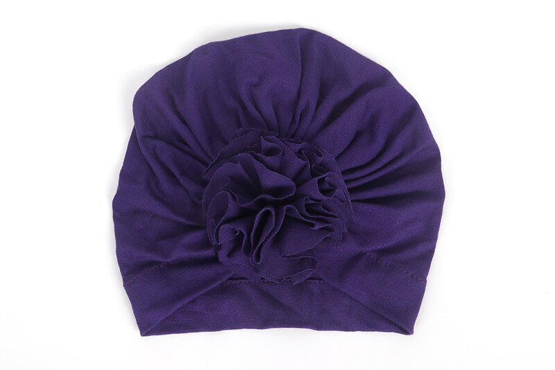 Baby Flower Turban Hat, Newborn Turban headwrap Hospital Hat Cotton hat, Baby Shower Gift Photo Props