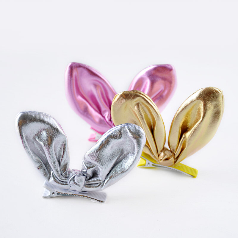 1PC Hairpin Stereo Rabbit Ears High Quality Girls Baby Hair Pins Hair Clip Kids Lovely Bow Boutique Hair Band Hair Accessories