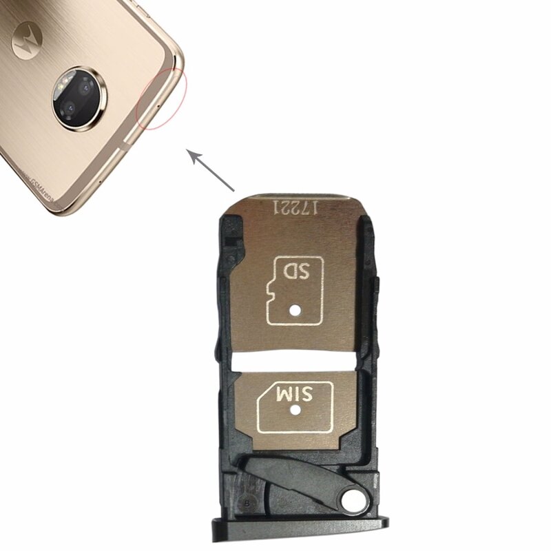 Nuovo vassoio per SIM Card + vassoio per scheda Micro SD per Motorola Moto Z2 Force