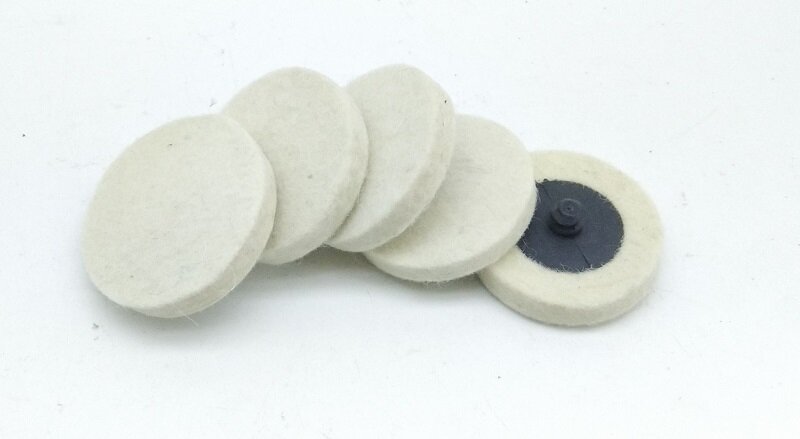 20Pcs 2" Compressed Wool Felt Disc Polishing Buffing Pads Wheels for Drill Power Tools