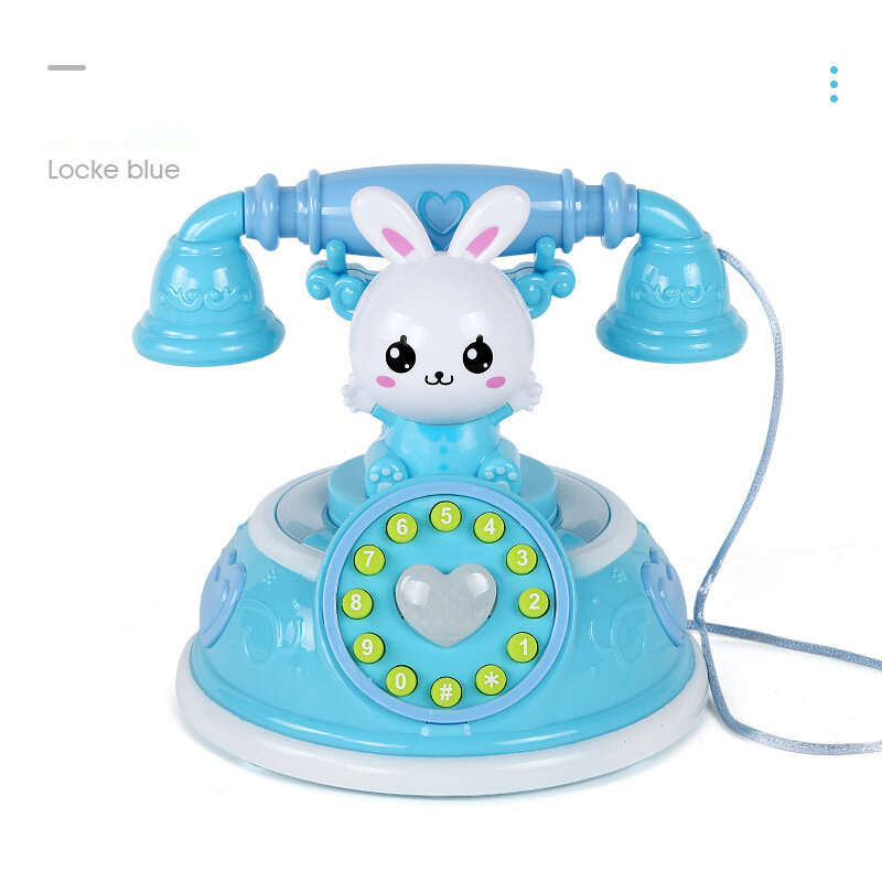 New 1 Pcs Simulation Telephone Toy Role Play with Music Light Early Educational for Children