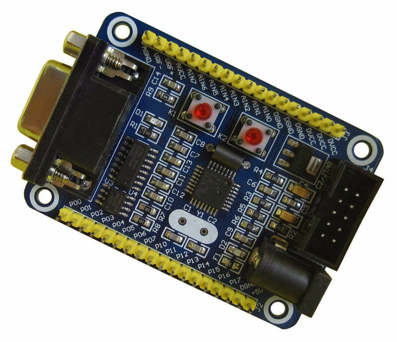Placa de desenvolvimento c8051 f350 sensor de fundo c8051 51 f350 placa de aprendizagem sistema pequeno c8051 f350