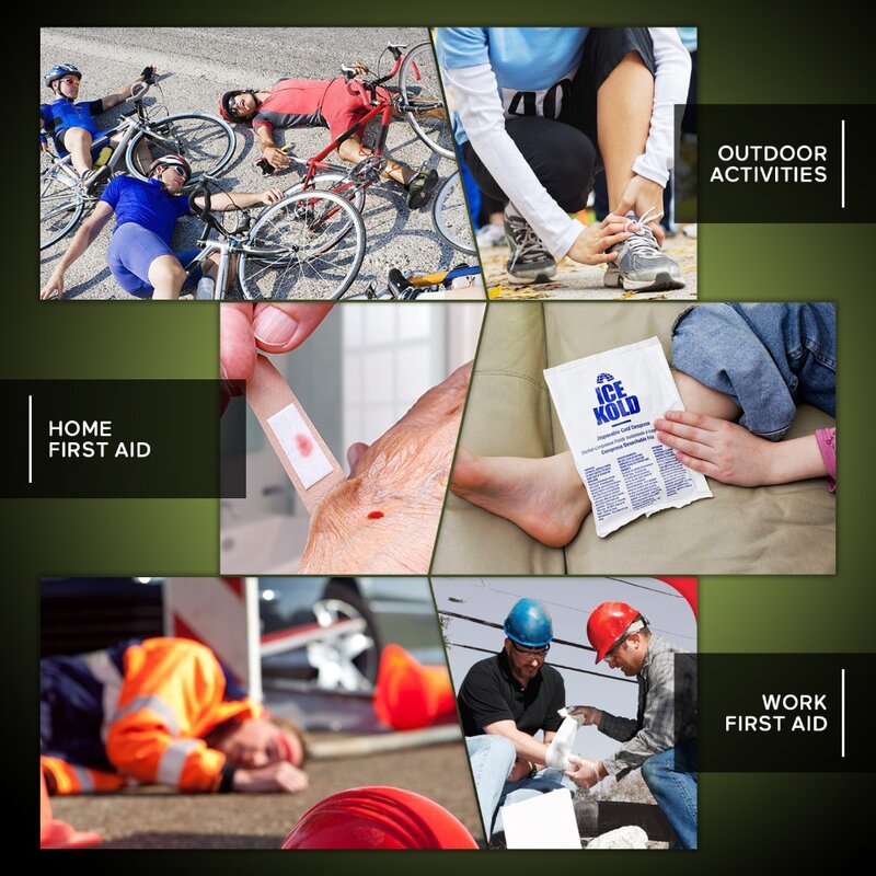 Primeiros Socorros Kit de Recarga Acessórios, Bandagem Triangulaire, ferida Pad, Fita Médica para Casa, Esporte, Camping, Emergência, Cuidados Trauma, 220Pcs